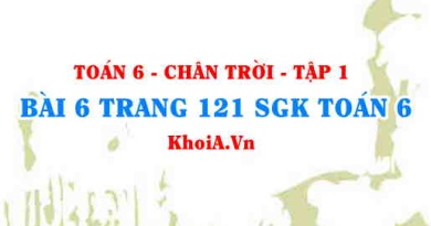 Bài 6 trang 121 SGK Toán 6 Tập 1 Chân trời sáng tạo